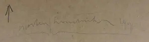 Marten Hendriks - Gemengde techniek op papier, Zonder titel - Ingelijst (Groot) kopen? Bied vanaf 100!