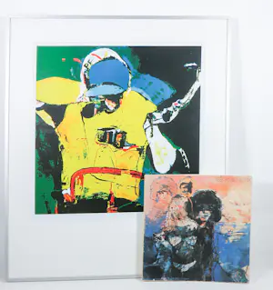 Kees van Bohemen - Zeefdruk, Gele trui - Ingelijst (inclusief boek) kopen? Bied vanaf 200!