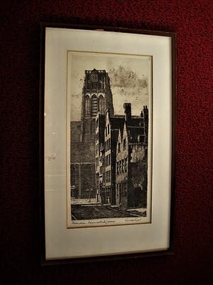 Niet of onleesbaar gesigneerd - Droge Naald Ets - Rotterdam Laurenskerk - omstreeks 1920 - gesigneerd kopen? Bied vanaf 1!