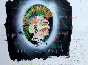 Espen Hagen - Gemengde techniek: "Diesel 2" - 2000 verkocht voor € 149!