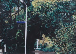 Rob Scholte - Zeefdruk, Colnotweg uit de serie Bergense School, 13 dorpsgezichten - Ingelijst kopen? Bied vanaf 1!