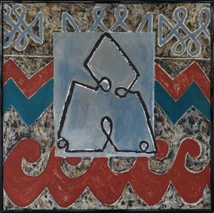 Roos Waterland - Olieverf op doek, Zonder titel - Ingelijst (Zeer groot) kopen? Bied vanaf 1!