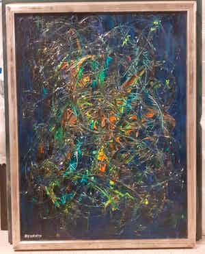 Frederic Benrath - abstracte kunst verkocht voor € 140!