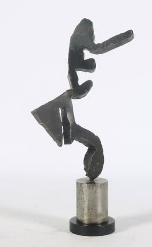 Ben Oldenhof - Stalen object, Abstracte vorm kopen? Bied vanaf 70!