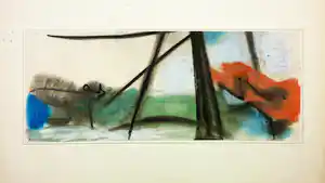 Klaas Boonstra - Gemengde techniek op papier, Zonder titel verkauft für € 41!