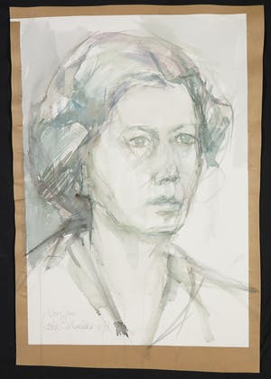Carla Schreuder - Aquarel, Portret van een vrouw kopen? Bied vanaf 1!