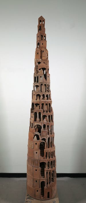 Arie J. Bouter - Terracotta, Toren van Babel (Zeer groot) kopen? Bied vanaf 500!