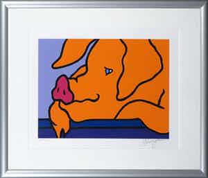 Shunyam - Zeefdruk, Zonder titel - Ingelijst verkocht voor € 40!