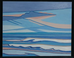 Paul Overhaus - Olieverf op doek, Wolken bij zee kopen? Bied vanaf 100!