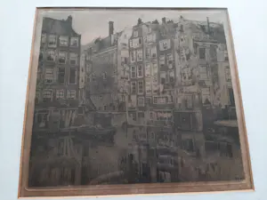 Willem Witsen - Ets, Oudezijds Voorburgwal en de Oudezijds Kolk in Amsterdam kopen? Bied vanaf 80!