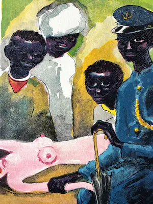 Kees van Dongen - Houtgravure Kees van Dongen, 1000 en 1 nacht 1955 kopen? Bied vanaf 30!