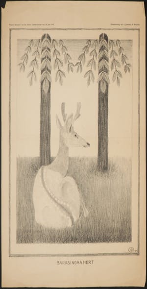 Samuel Jessurun de Mesquita - Litho, Barasingha-hert kopen? Bied vanaf 60!