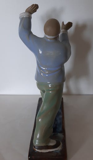 Niet of onleesbaar gesigneerd - porcelain collection - Meesters van vechtsporten (3) - Aardewerk China - Tweede kopen? Bied vanaf 1!