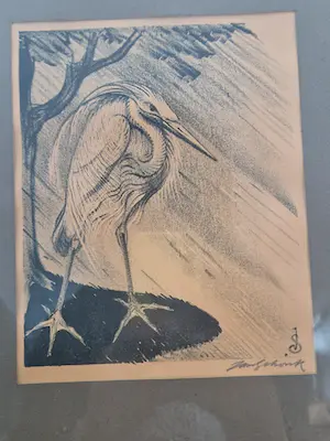 Jan Schonk - Mooie handgesigneerde lithografie van Jan Schonk. kaufen? Bieten Sie von 75!