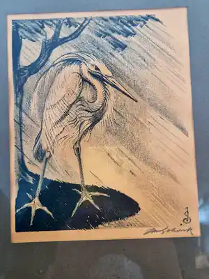 Jan Schonk - Mooie handgesigneerde lithografie van Jan Schonk. verkauft für € 85!