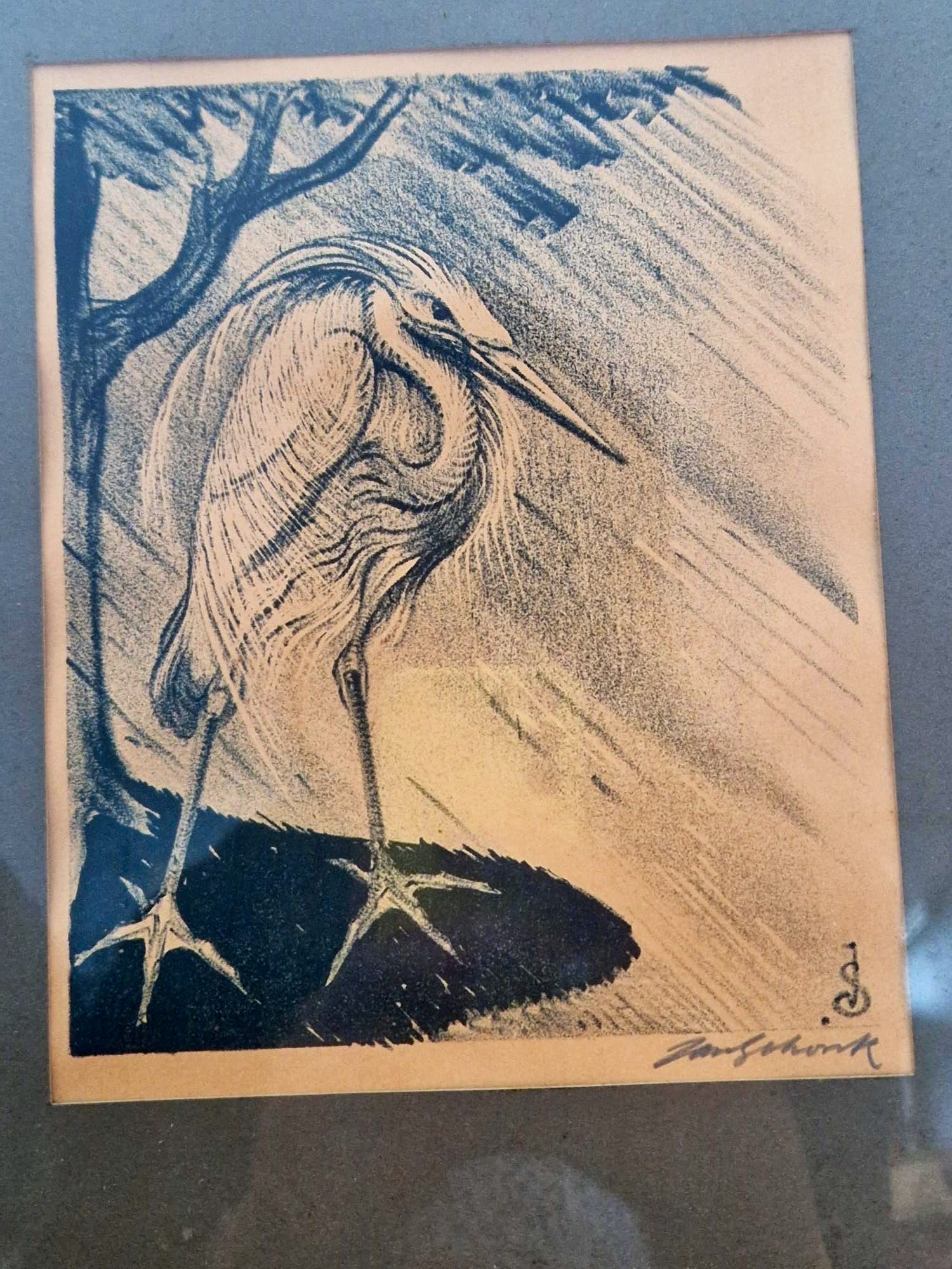 Jan Schonk - Mooie handgesigneerde lithografie van Jan Schonk. kopen? Bied vanaf 75!