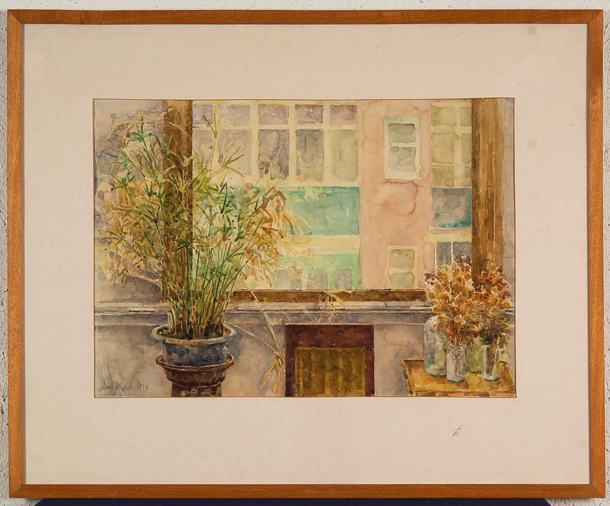 Karel de Groot - Aquarel op papier - gesigneerd l.o. - BKR Rotterdam - 1977 kopen? Bied vanaf 10!
