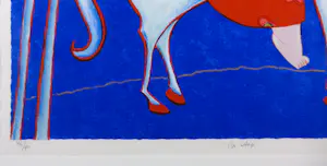 Ada Breedveld - Zeefdruk, Op Stap - Ingelijst kopen? Bied vanaf 60!