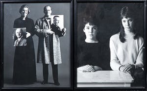 Paul Huf - Foto, lot van twee los ingelijste portretten van o.a. Cecile Dreesmann kopen? Bied vanaf 1!