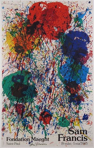 Sam Francis - Gesigneerd affiche. Fondation Maeght, Saint Paul kopen? Bied vanaf 200!