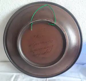 West Germany Ceramano - Wandteller Keramik mit Pfauenmotiv Mid-Century 1960er Jahre Größe 44 cm kopen? Bied vanaf 140!