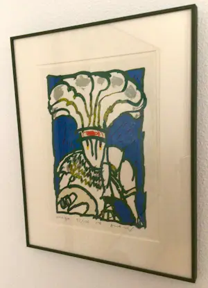 Pierre Alechinsky - "Mardi Gras" - Lithographie - 1978 - 100 ex. - Ingelijst - Uitstekende staat kopen? Bied vanaf 650!