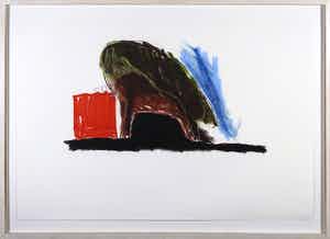 Wim Gijzen - Krijttekening, Zonder titel - Ingelijst (Groot) verkocht voor € 50!