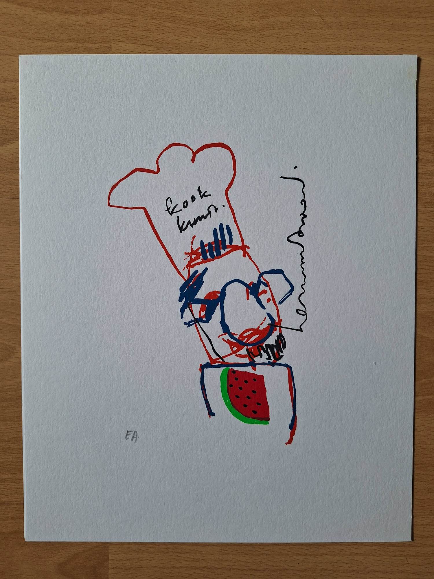 Herman Brood - Kookkunst verkocht voor € 75!