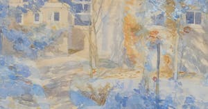 Gerrit van IJperen - "Tuin in het Zonlicht" - Aquarel, Ingelijst kopen? Bied vanaf 75!