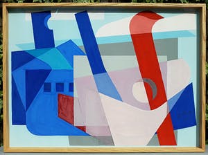 Jan van der Zee - 1898-1988 was lid van "De Ploeg" Gouache handgesigneerd kopen? Bied vanaf 775!