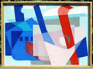 Jan van der Zee - 1898-1988 was lid van "De Ploeg" Gouache handgesigneerd verkocht voor € 775!