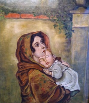 Niet of onleesbaar gesigneerd - naar Feruzzi - La Madonnina (La Madonna del Riposo) - 1949 kopen? Bied vanaf 1!