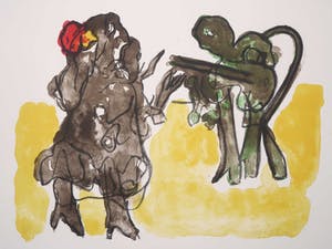 Jan Sierhuis - Litho, Flamenco kopen? Bied vanaf 20!