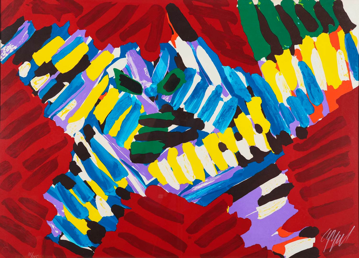 Karel Appel - Landschap/Gezicht kopen? Bied vanaf 750!