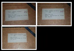 Kees Gerritse - Chère vache I, II, III - 3 potloodtekeningen - elk apart ingelijst kopen? Bied vanaf 395!