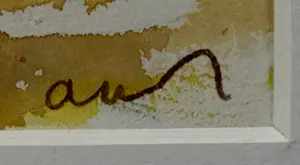 Arie Zuidersma - Ingelijste aquarel: strandgezicht - 2011 kopen? Bied vanaf 250!