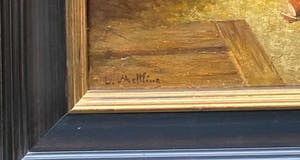 Louis Mettling - C3907, Boerin met hond in interieur kopen? Bied vanaf 800!