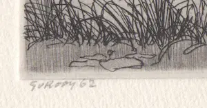Gerard van Rooy - ets- 'Loosdrecht' - 1962 kopen? Bied vanaf 60!