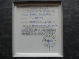 Franz Borghese - 2 originele litho's. Titels Il comizio | Marito e Moglie. Nieuw ingelijst kopen? Bied vanaf 175!