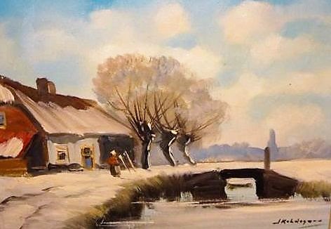 Jan Kelderman - Winter op de boerderij kopen? Bied vanaf 75!