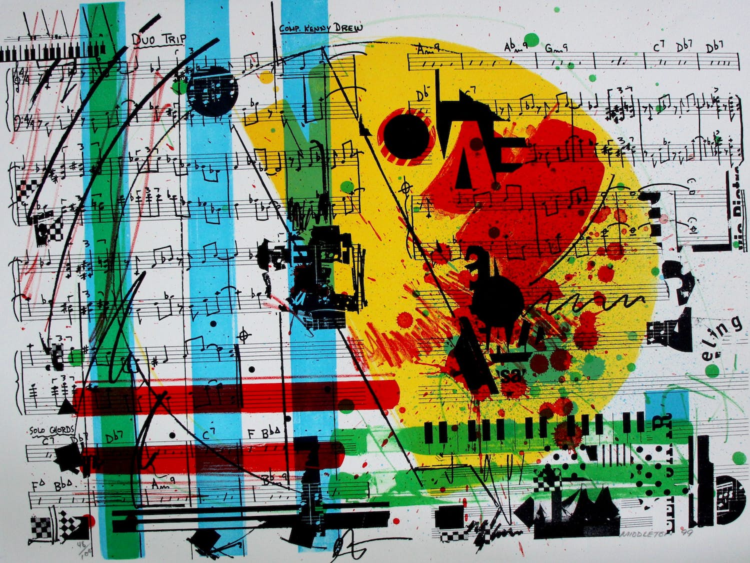 Sam Middleton - Zeefdruk: Bolivia - 1999 verkocht voor € 95!