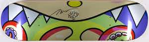 Takashi Murakami - Limited edition skatedeck met bloementekening en signatuur verkocht voor € 1!