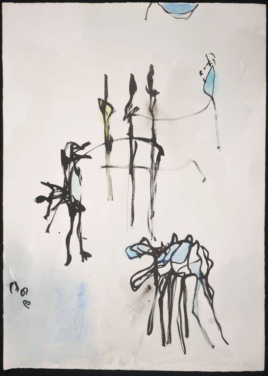 Ad Arma - Ad Arma: Acryl en Aquarel op papier, Femmes kopen? Bied vanaf 35!