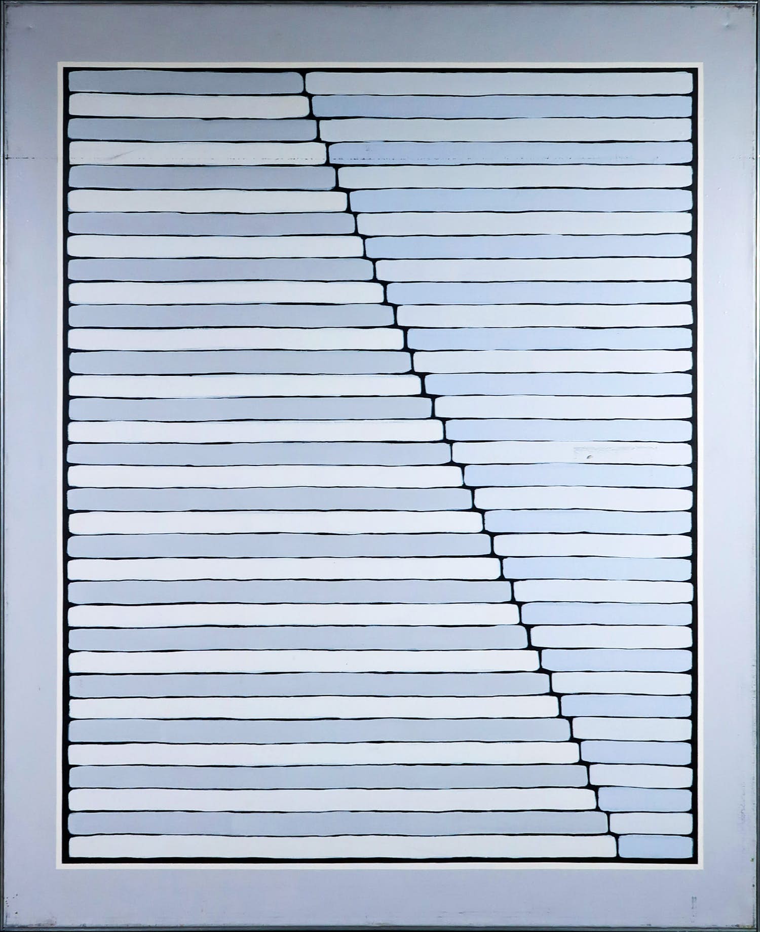 Nico Emons - Olieverf op doek, Diagonaal - Ingelijst (Groot) kopen? Bied vanaf 1!