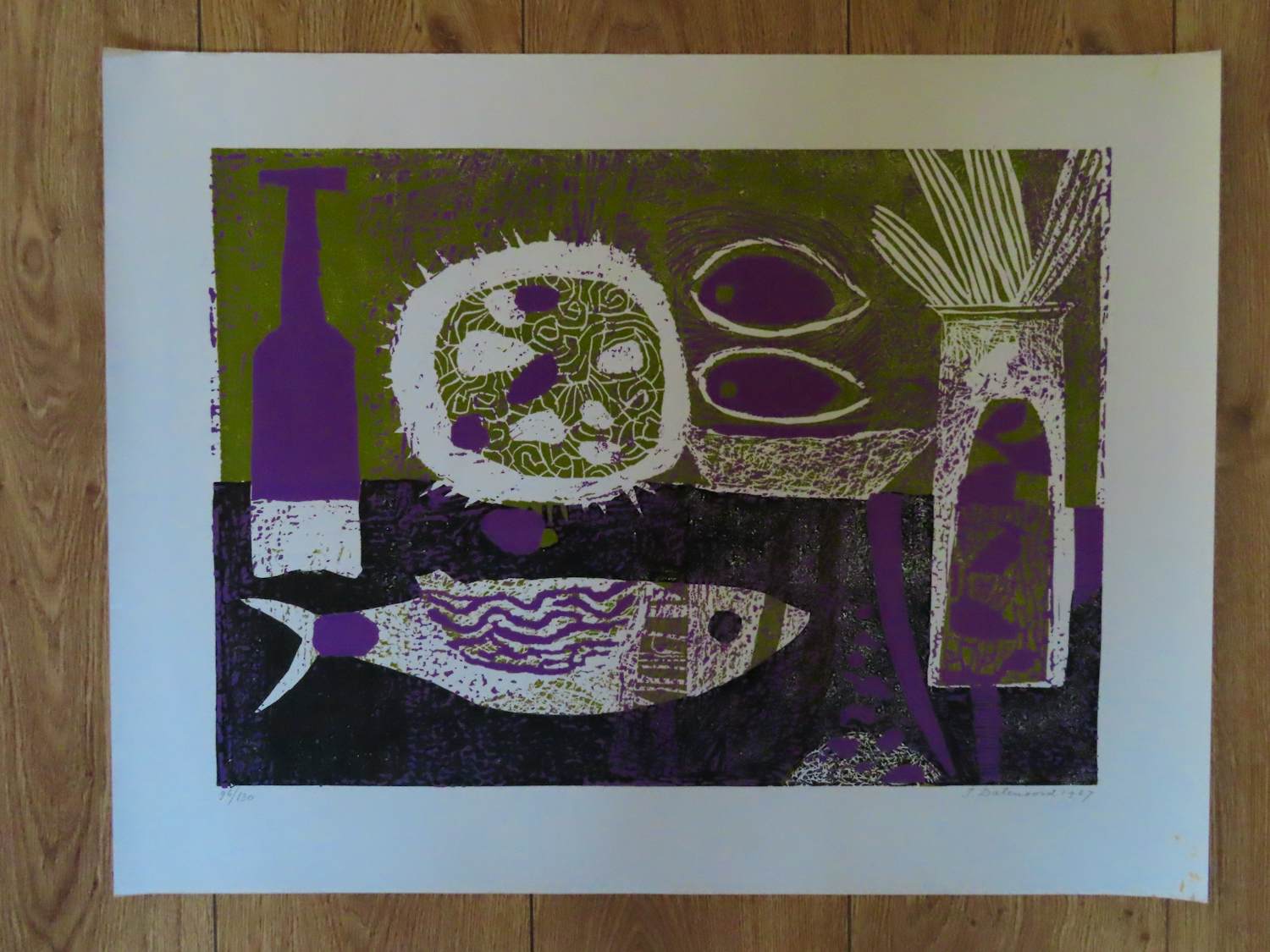 Jenny Dalenoord - 'Stilleven met vis' verkocht voor € 50!