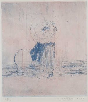 Jan Montyn - Ets, Zonder titel - Ingelijst kopen? Bied vanaf 100!