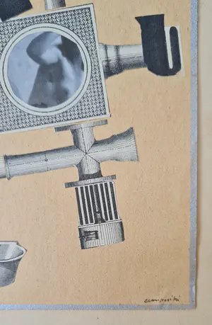 Albert Huyot - Compositie - handgesigneerde collage kopen? Bied vanaf 345!