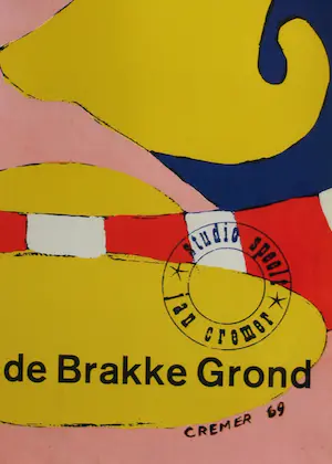 Jan Cremer - Affiche , Studio speelt jan cremer in de Brakke Grond Amsterdam - 1969 kopen? Bied vanaf 1!