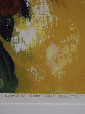 Mattie Schilders - Vormende hand van evolutie - Ingelijst - Groot kopen? Bied vanaf 50!