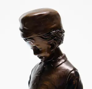 Auguste Moreau - Jongen met eend kopen? Bied vanaf 450!